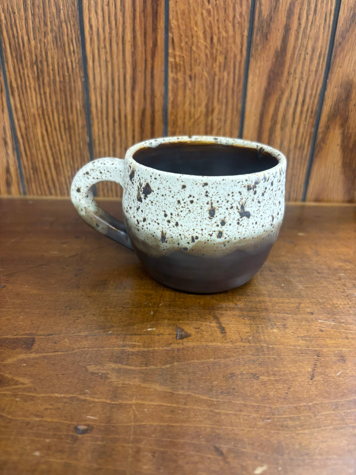 Small Black Walnut Speckled Mug 51-038