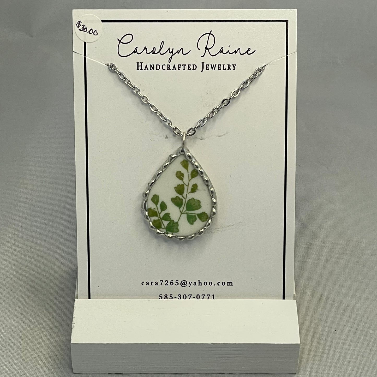 Vintage Fern China Necklace VCN3