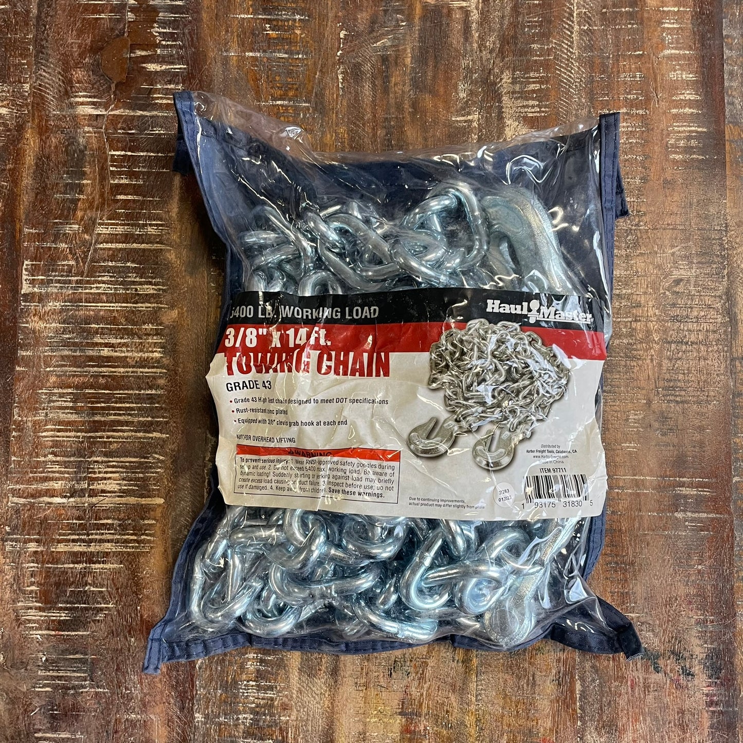 Haul Master 97711 3/8 x 14' Towing Chain 00-010