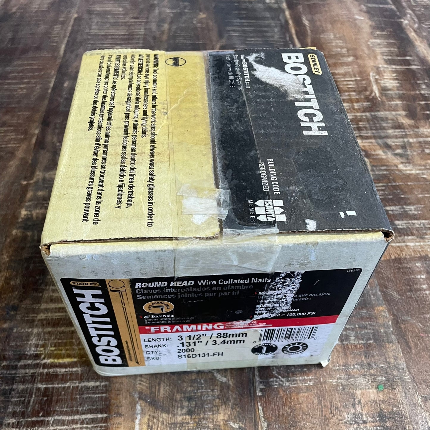 Bostitch S16D131-FH 3-1/2" x .131 QTY 2000 Nails 00-013