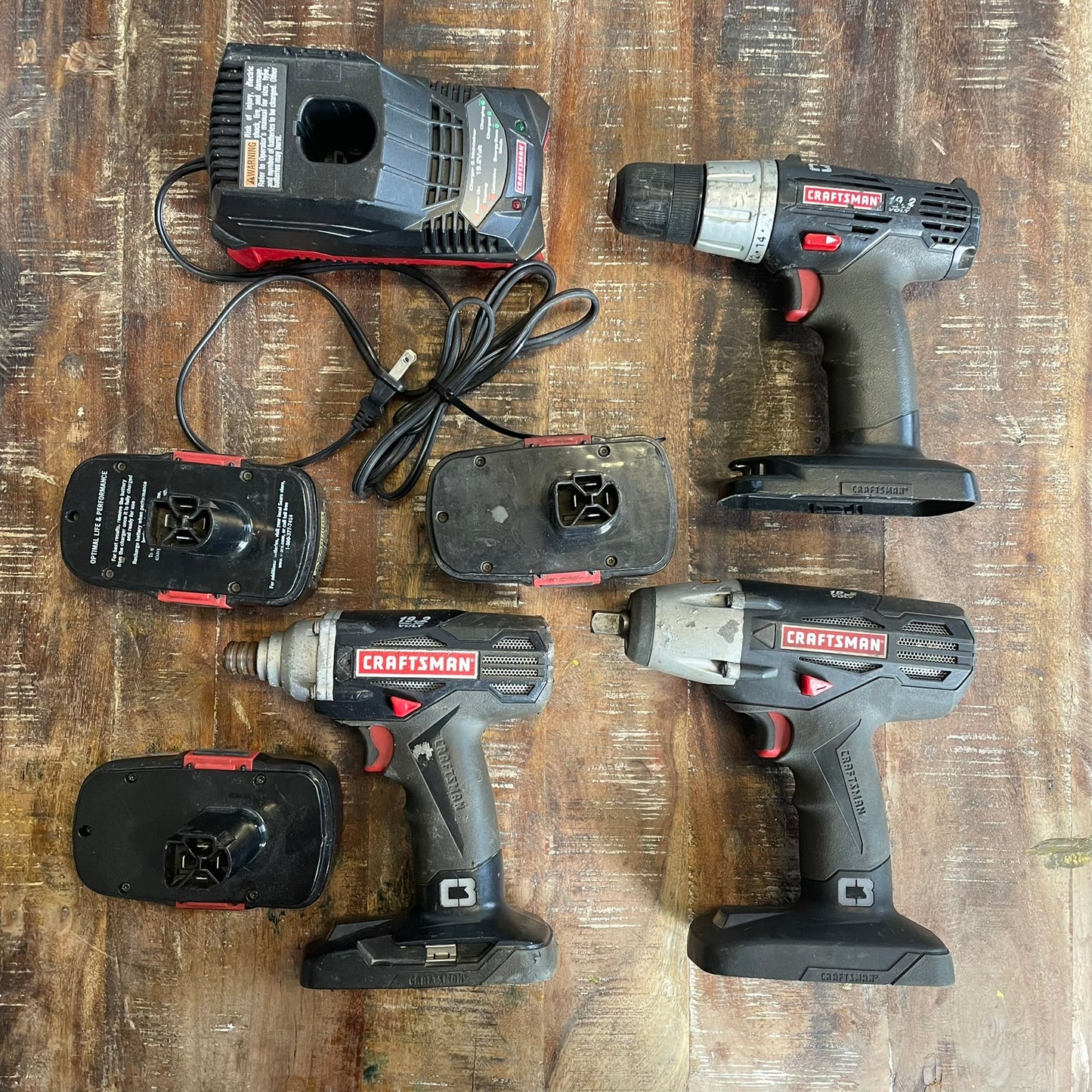 Craftsman 3-Piece Set with Batteries 12-010