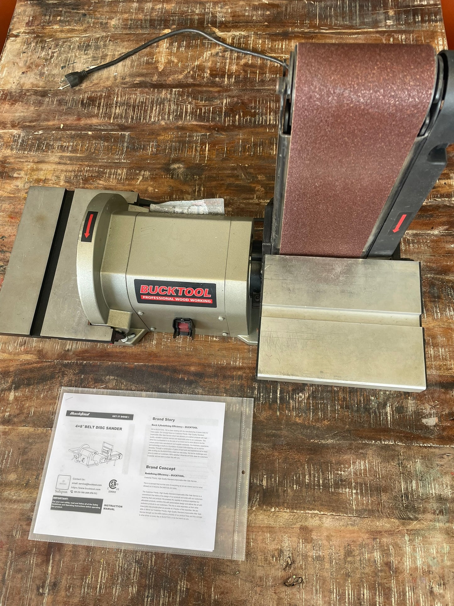 Bucktooth BD4501 Belt Disk Sander 12-002