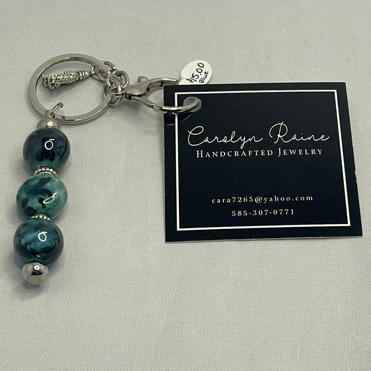 Blue Bead Key Chain
