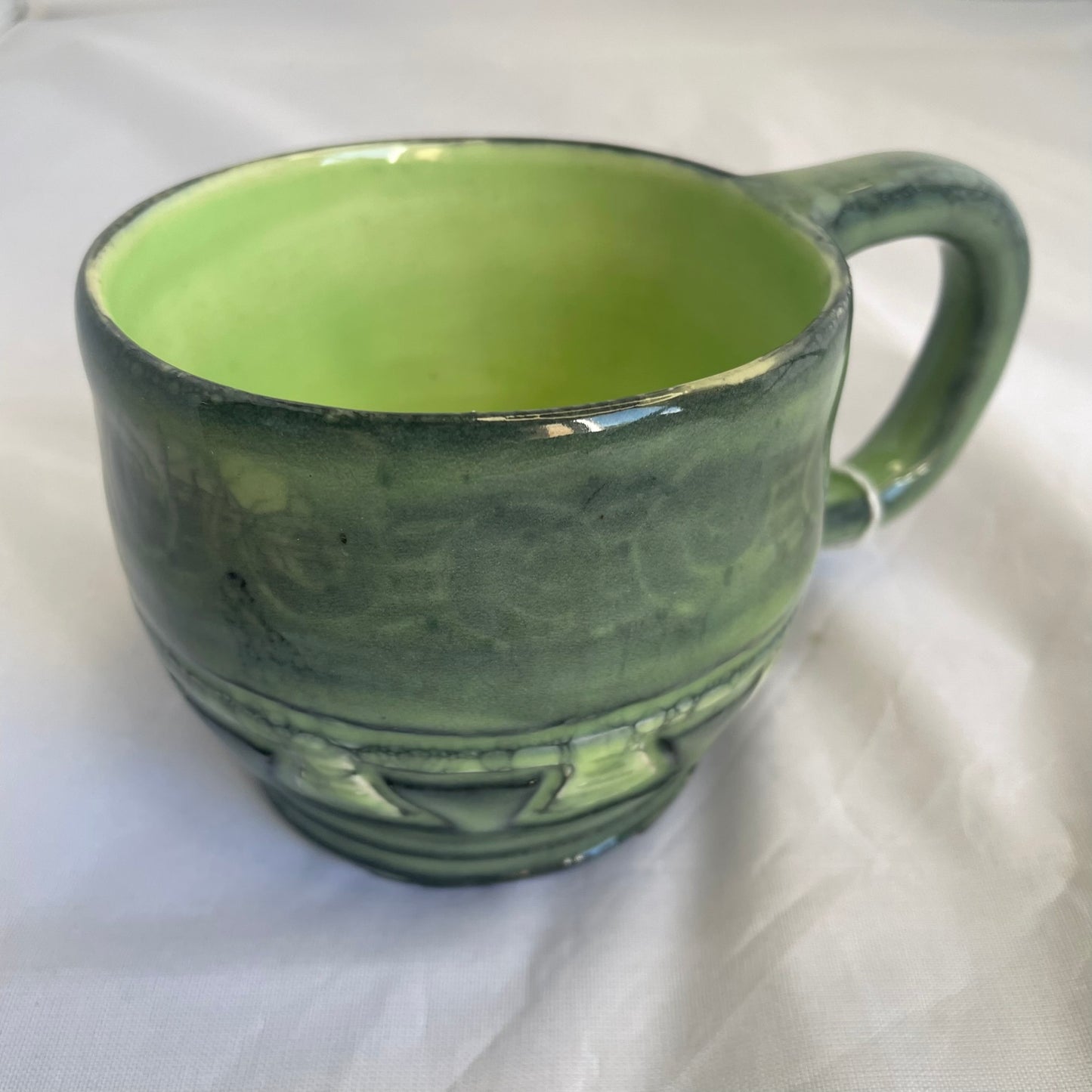 Carved Celadon Mug 51-001