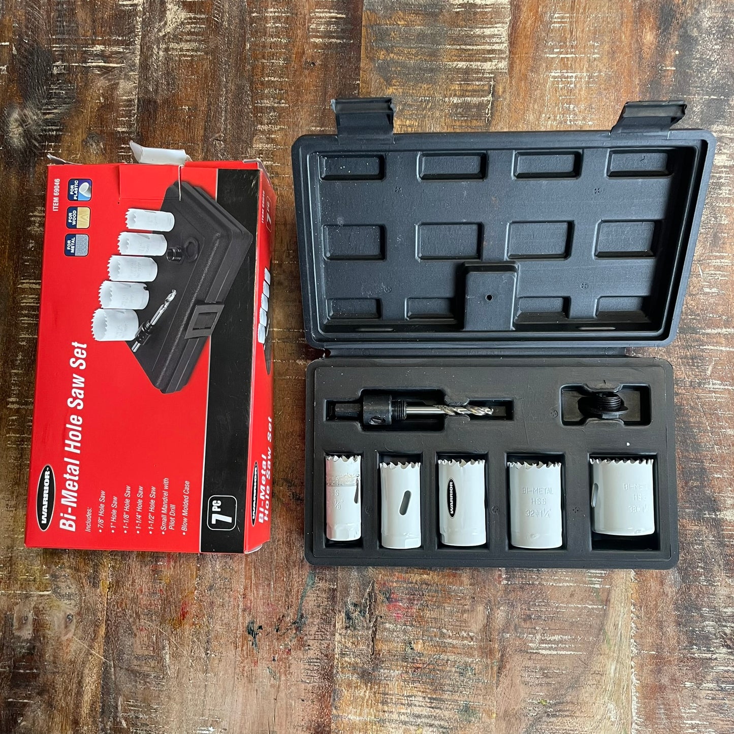 Warrior 69046 Hole Saw Set 7-Piece 12-007