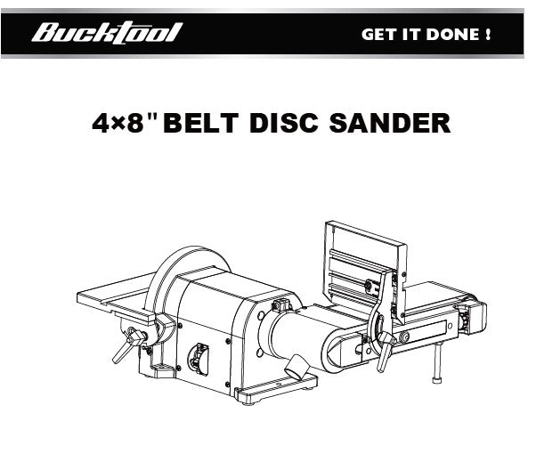 Bucktooth BD4501 Belt Disk Sander 12-002