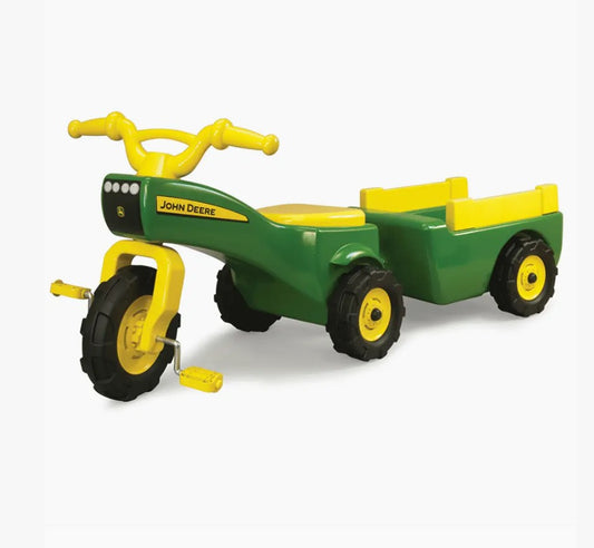 John Deere Trike and Wagon Set
